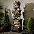 Sunlinua 58" H Outdoor Water Fountain with 7 Tiers New Upgraded Large Cascading Realistic Rock Waterfall Fountains with Lights Outdoor Water Fountain for Garden Patio Backyard Porch Home Decor