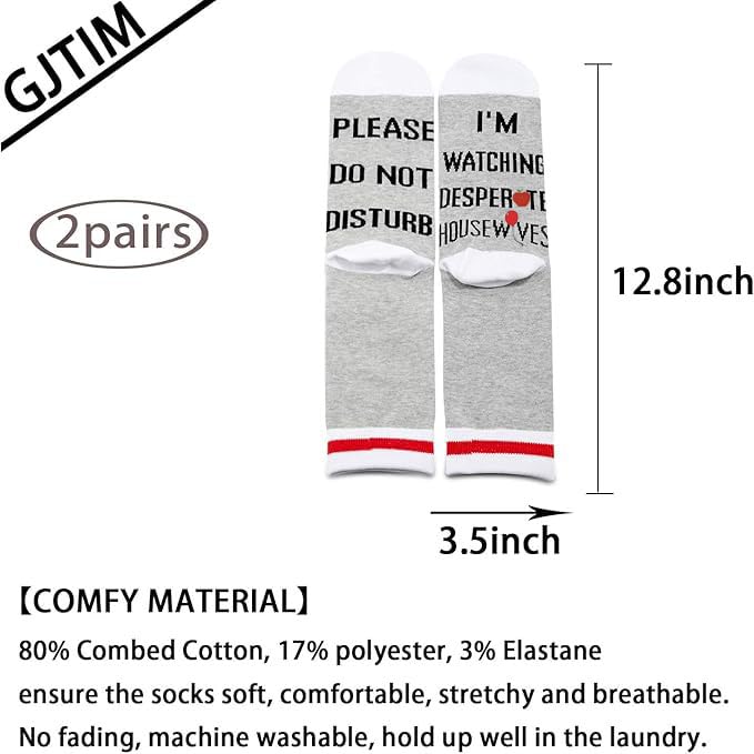 2 PAIRS Family Ethics TV Series Socks Novelty Inspired Gift2