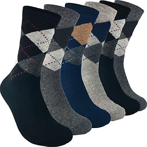 6 Pares Calcetines Lana Hombre topline Cover