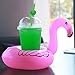 12 Pack Inflatable Drink Holder Float,Fruit Donuts Flamingo Swan Plam Duck Inflatable Pool Cup Holders Coasters for Pool Party Water Fun