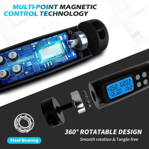 Weighted-Jump-Rope-Speed-Rope-with-Counter-LCD-Digital-Display-Smart-Cordless-Jump-Rope-with-Non-Slip-Handle-Tangle-Free-Ball-Bearing-Jumping-Rope-for-Men-Women-Kids