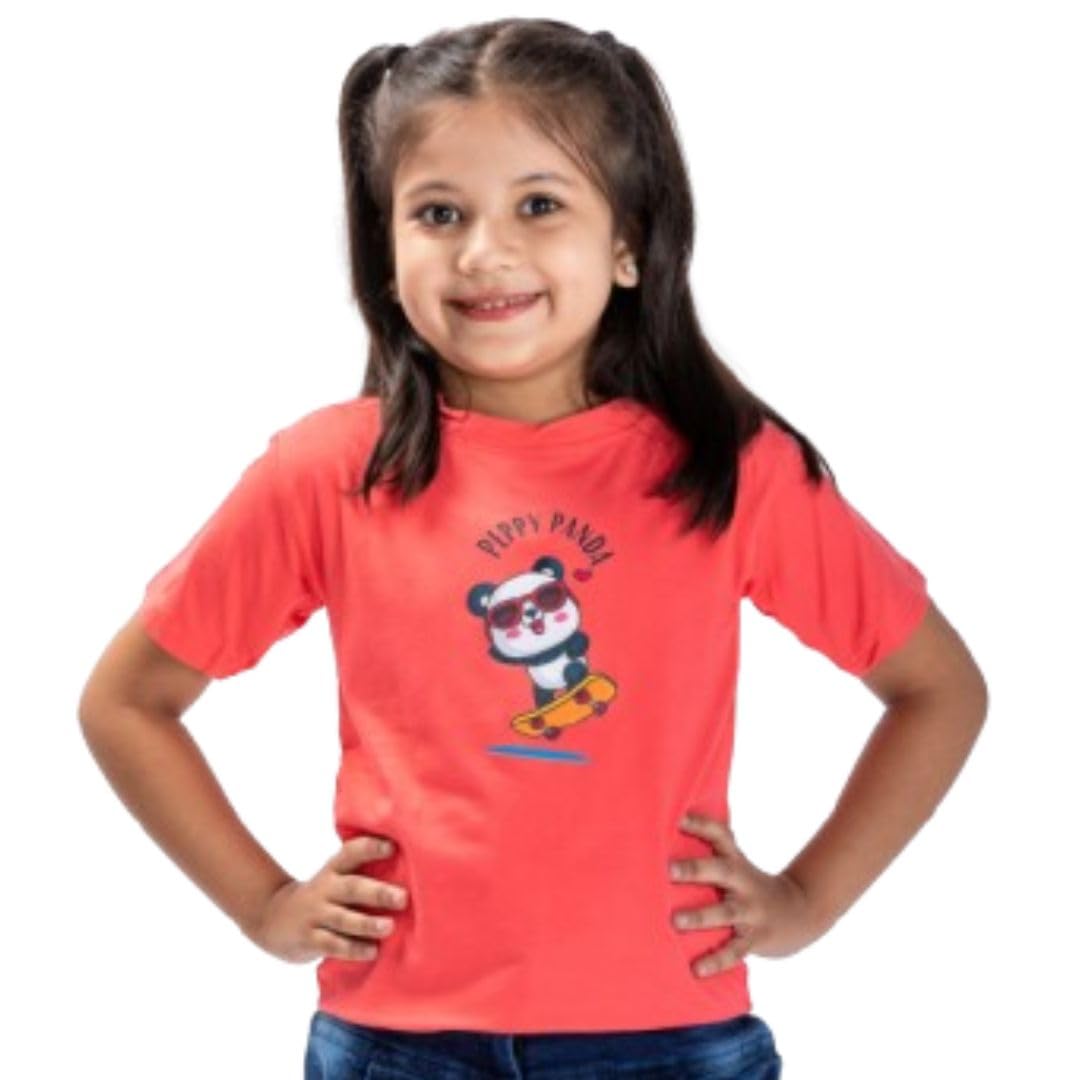 Peppy ThreadsOrganic Bamboo Lycra T-Shirt for Kids | Comfortable, Soft, Breathable & Eco-Friendly T Shirt for Boys and Girls