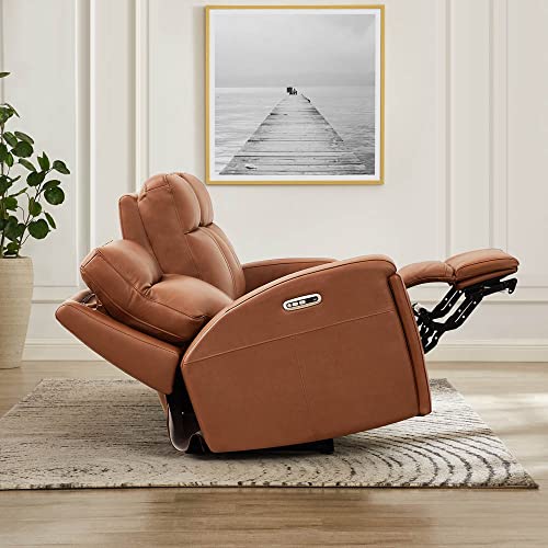 Sofá de 3 cuerpos Marrón reclinable y con reposacabezas miniatura 7