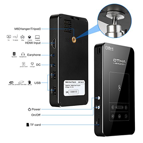 OTHA-Proyector-Mini-Portatil-Mini-Proyector-Android-712-Proyector-DLP-Soporte-1080P-Bluetooth-HDMI-Airplay-Wifidisplay-Eshare-para-Cine-en-Casa-Inalambrico-Compatible-con-Fire-TV-StickPS3PS4