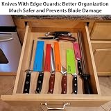 Ergo Chef 5pc Universal Knife Edge Guard Set Multicolored / Multi-sized / for Chef knife, Santoku, Bread, Utility and Paring knives