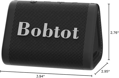 Miniatura 8 de Bobtot Altavoz Bluetooth portátil, mini altavoz IPX7, sonido fuerte y estéreo con graves, tiempo de reproducción de 15 horas, emparejamiento TWS