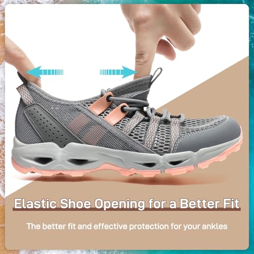 Image of ziitop Womens Hiking Water Shoes for Women Quick Dry Outdoor Sport Sneakers Non Slip Lightweight Breathable Summer Trekking and Walking Climbing Shoe