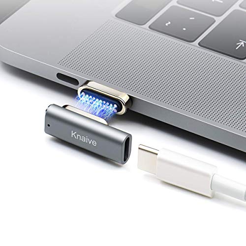 Knaive USB Type C Magnetic Adapter 20Pins Magnetic to USB C Converter Adapter,Support 100W PD,10Gbp/s Data,4K@60Hz Video for MacBook Pro and USB-C Laptop Tablet