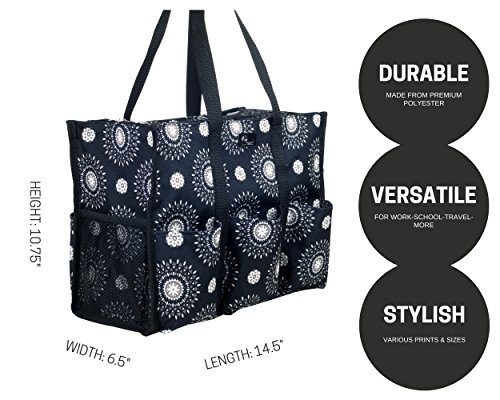 Utility Tote with Pockets & Compartments-Perfect Nurse Tote Bag, Teacher Bag, Work Bags for Women & Craft Tote2