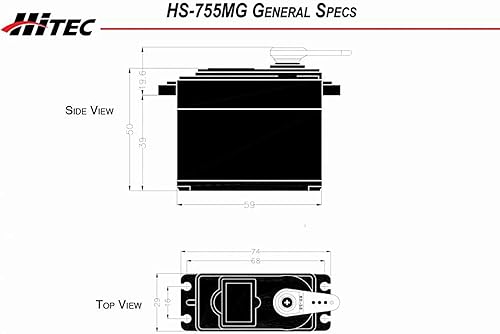 Miniatura 6 de Hitec 32755S HS-755MG Giant Scale Servo