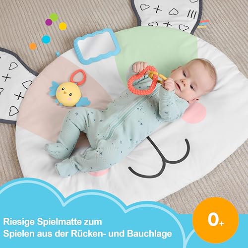 Fisher-Price Puppy Perfection Riesige Krabbelmatte, Spielzeug für Bauchlage – Ansicht 2