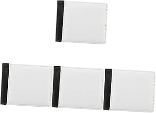 SEWACC 4Pcs Carteira De Transferência De Calor Carteira De Couro Masculina Carteira De Couro Para Homens Bolsas De Couro DIY Bolsas Bifold Sublimação Carteiras Finas Carteiras De Couro