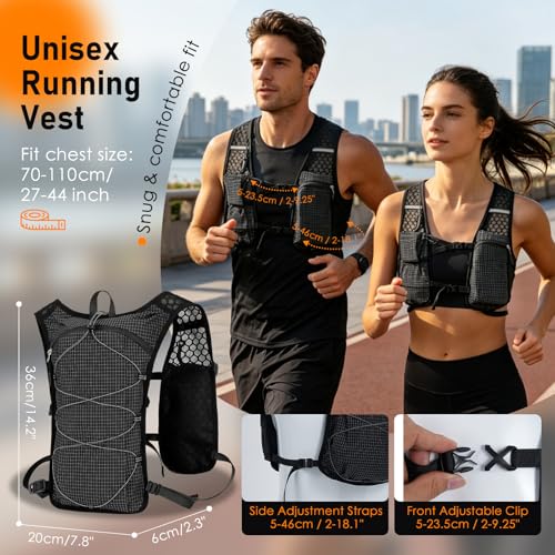 Sac course a pied avec poche d'eau pour marathon et escalade - 2