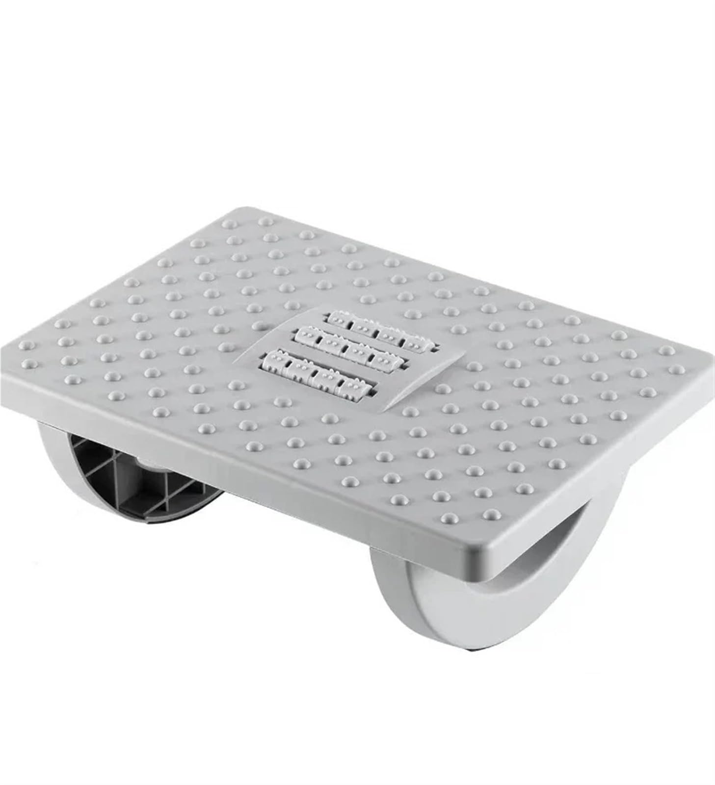 Podnóżek biurowy pod biurko, Podnóżek pod biurko do masażu Home Office szary czarny(Gray)