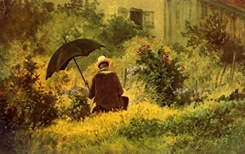 Tableau le botaniste Carl Spitzweg pour décoration chambre vintage
