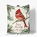 Cardinal Blanket Warm Plush Christmas Cardinals Flannel Throw Blanket Super Soft Fleece Cozy Fuzzy Cardinal Stuffed Blanket Red Birds Gifts for Kids Teens Adults Room Decor 40"X50"