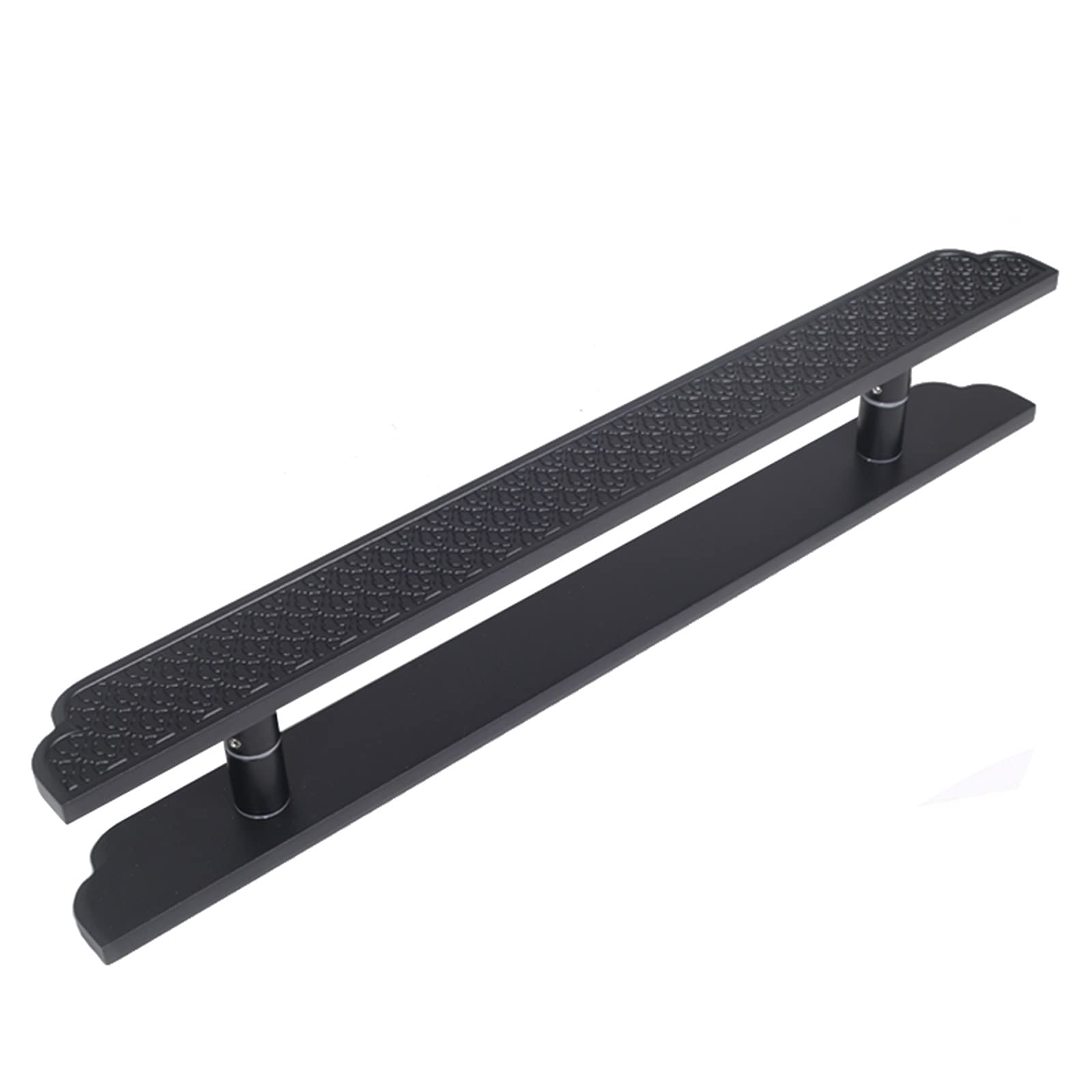 POLGDW Barn Door Handles for Exterior/Interior/Front Door, Heavy Duty Sliding Glass Door Handle, Hotel/Wooden Doors Entry Door Handle, Back-to-Back Model/Black/80Cm(31.5In)
