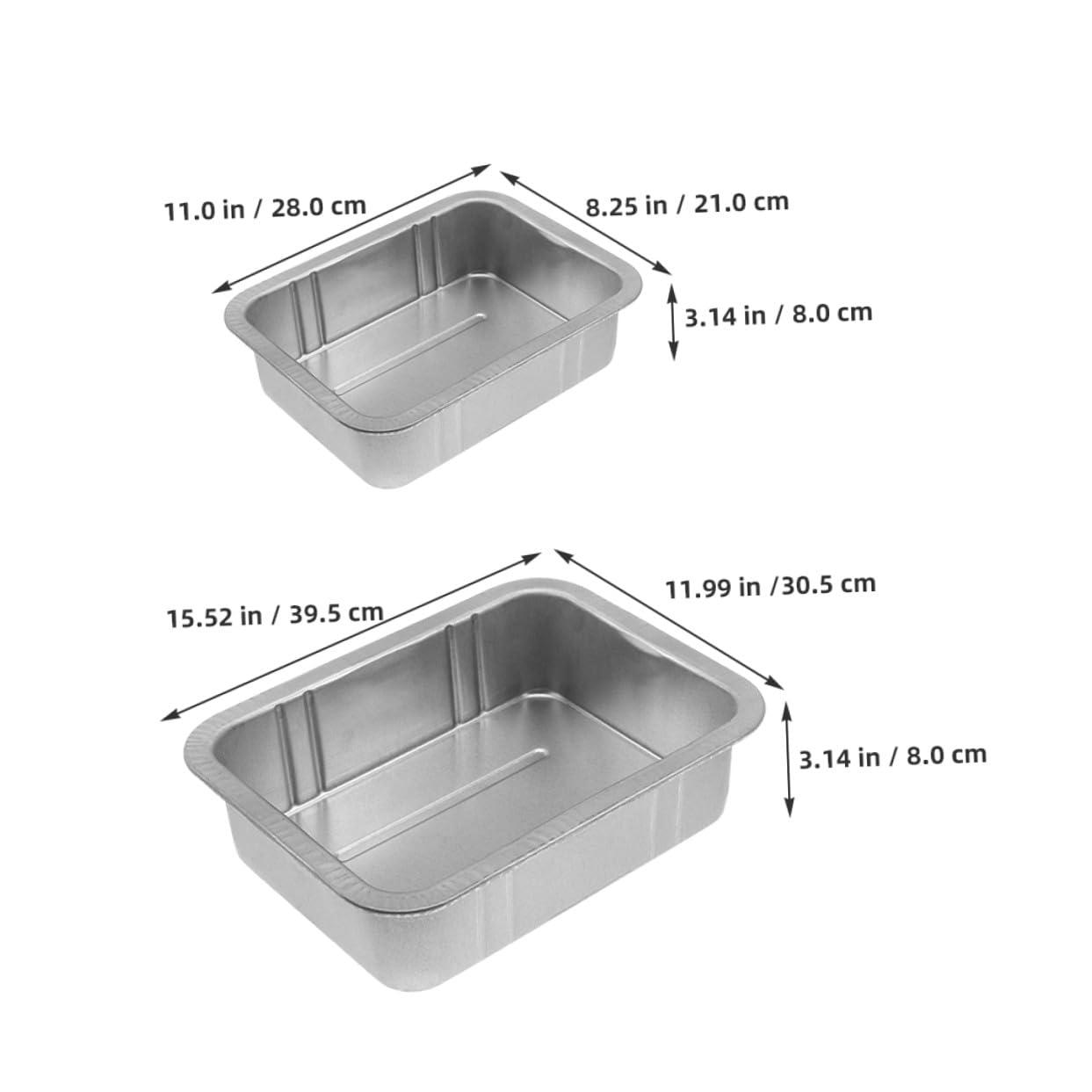 Hohopeti Bandeja de Drenaje de Aceite para Coche 2 Piezas Capacidad 10l y 5l Construcción Robusta de Acero Diseño Reforzado para Mantenimiento y Recolección de Aceite