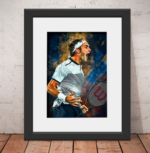 Quadro Tenista Roger Federer
