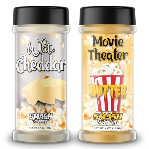 White Cheddar & Movie Theater Butter Popcorn Seasoning Shaker –