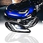Morimoto XB LED Headlights, Plug and Play Headlight Housing Upgrade, Fits 2005-2013 Chevrolet Corvette C6, DOT Approved Assembly with Switchback Sequential Turn Signals & UV Coated Lenses (1x ‎LF460)