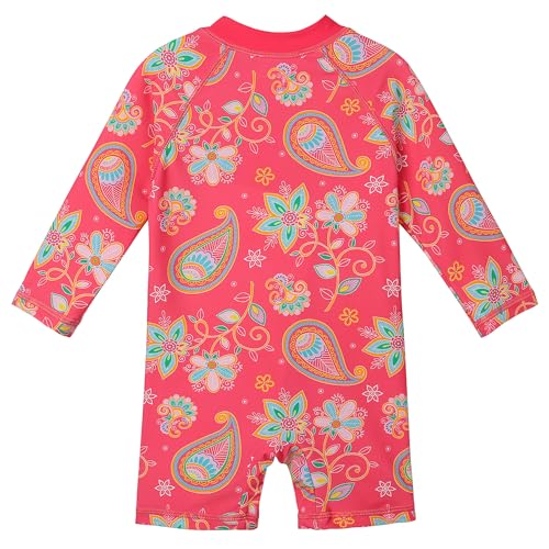 Image of XFGIRLS Baby /Toddler Girls Swimsuit Long Sleeve One-Piece Bathing Suit Rash Guard