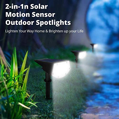 Wbm Smart 20 Led Solar Landscape Spotlights, Ip65 Waterproof Solar Powered Wall Lights 2-In-1 Wireless Outdoor Solar Landscaping Light For Yd Garden Driveway Porch, 12 Pack #TOP2