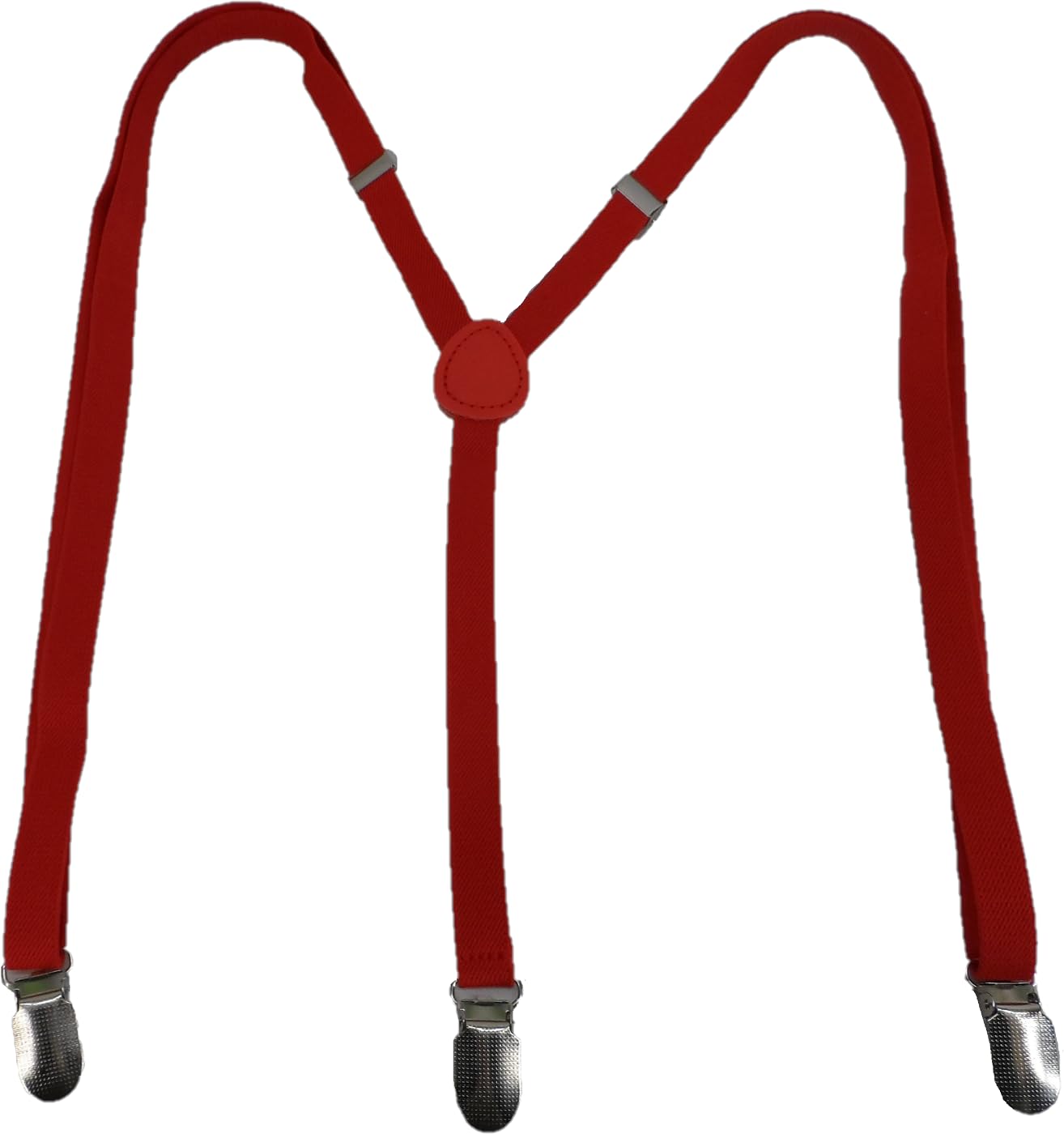 Mazeys Mens Skinhead 1/2 Inch Braces… (3 Clips Red)