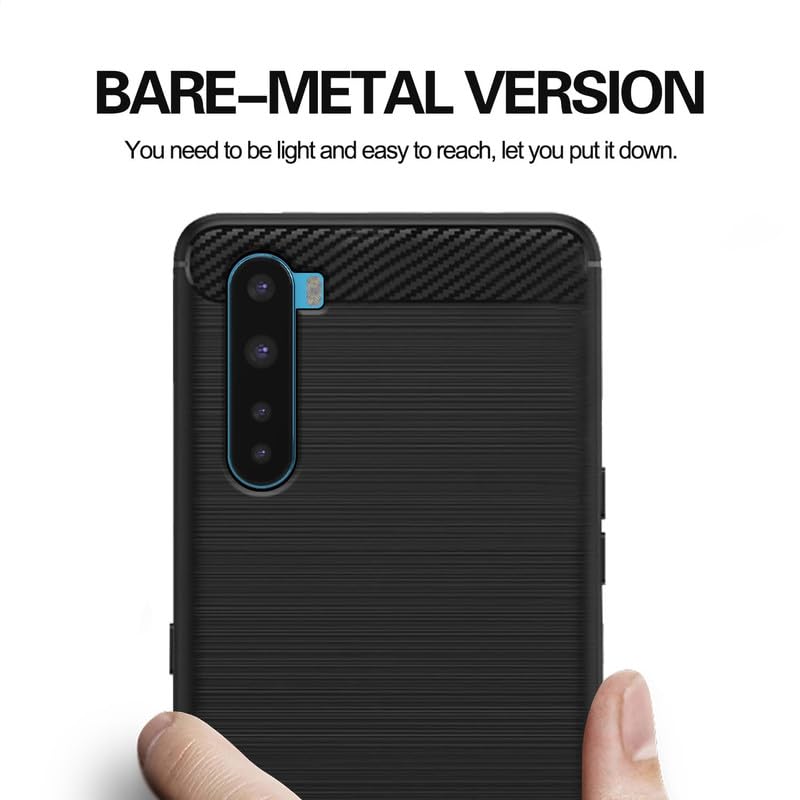 Image of Hybrid Carbon Fiber Back Case for OnePlus Nord (Black)