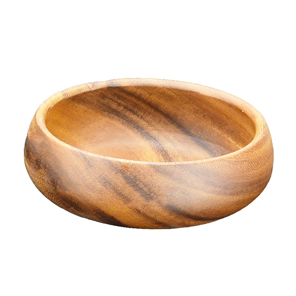 Pacific Merchants Trading Acaciaware Round Calabash Bowls, 6" x 2", Set of 4