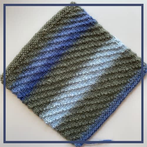 Image of Wool Wonders Yarn for Crocheting, 4-Pack (640Yds / 400G), Free Patterns - Wool Yarn for Knitting - Aran /Heavy #4 Medium Worsted Weight - Blue Gray