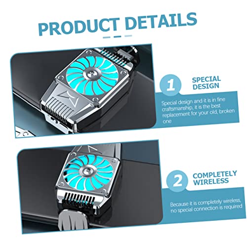 Uonlytech Ventilador De Resfriamento De Celular 5 Peças Dissipador De Calor Refrigerador De Telefone