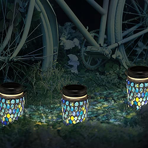 TOTHDATE 1PCS Mosaic Solar Lights Outdoor Garden - Image 3
