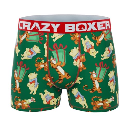 CRAZYBOXER Men's Underwear Winnie The Pooh Stretch Non-slip waistband Boxer Brief Original