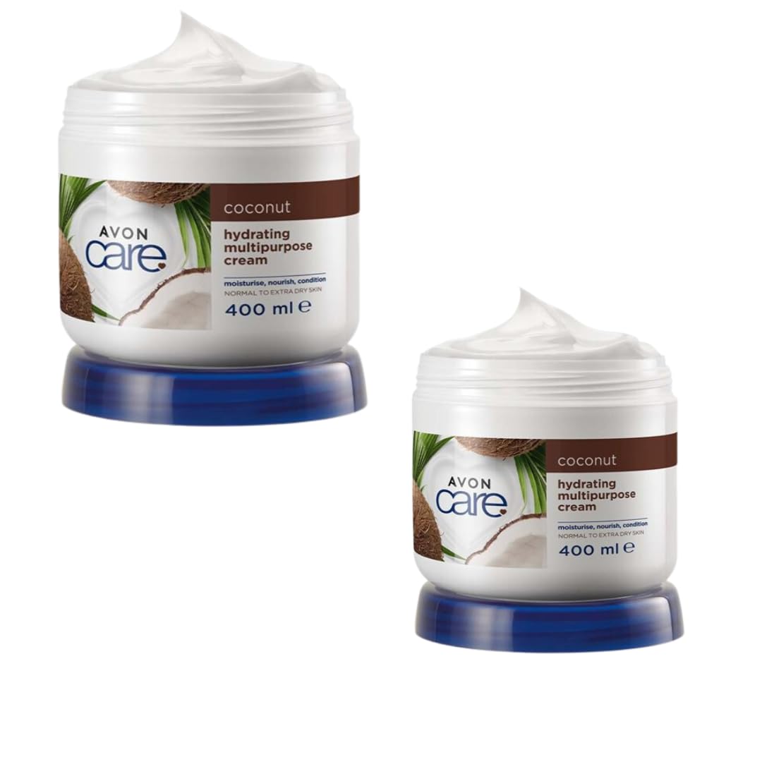 "Double the Hydration with : 2X Coconut Hydrating Multipurpose Cream - 400ml each tub Nourish your skin with this versatile, rich moisturizer."