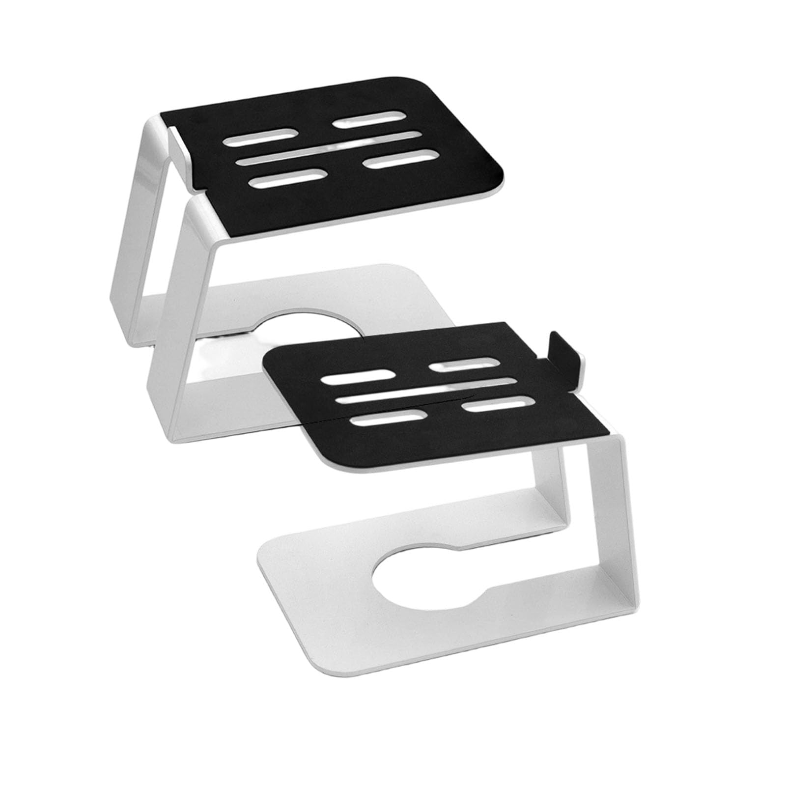 Coppia di supporti da scrivania per unità da 3-4 pollici, set di supporto angolare in metallo per installazione da scrivania, studio domestico e postazione di lavoro a destra