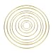 Better Crafts Set of 6 Pieces Assorted Metal Gold Rings for Crafts (7 inch/ 8 inch/ 9 inch/ 10 inch/ 11 inch/ 12 inch)
