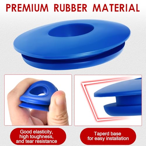 LEONTOOL 30Pcs Glad Hand Seals Rubber Gladhand Seals Washers Round Elastic Grommets Gaskets for Semi Trucks Trailers Tractors Brake Air Hose (10Pcs Red, 10Pcs Blue, 10Pcs Black)