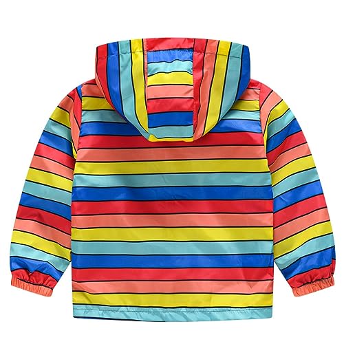 Toddler Girls Boys Cartoon Lightweight Jackets Cute Hooded Outwear Coat Zip Up Windbreaker Hiking Coat for Kids2