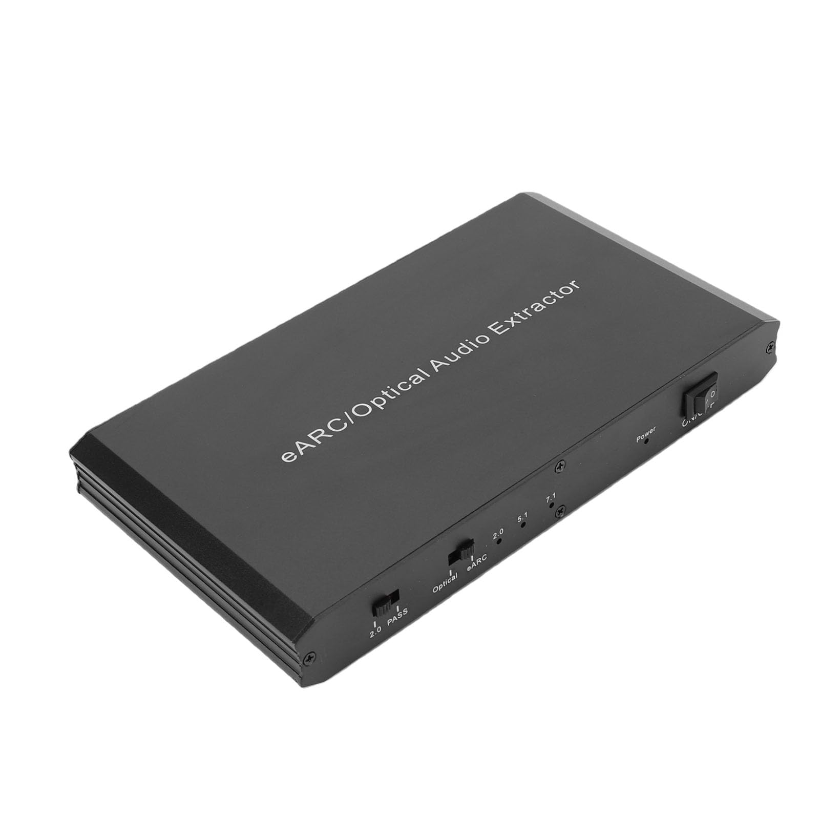 Bewinner Earc Estrattore Audio Ottico, Adattatore Audio DAC 192kHz Convertitore Ottico da 3,5 Mm per TV Home Theater 7.1 5.1 Estrattore HD a 2.0 Canali Lega di Alluminio Plug And Play