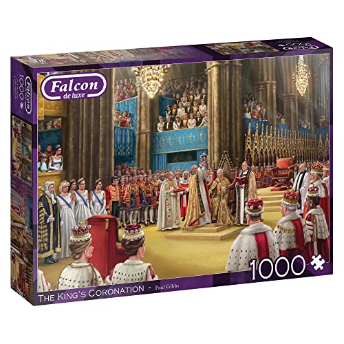 Jumbo, Falcon de luxe - The King's Coronation, Jigsaw Puzzle for Adults 1,000 piece, Vibrant Colors, 68 x 49 cm