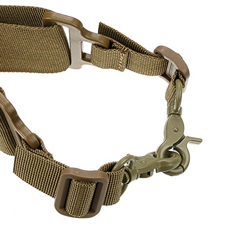 Viriber Tactical Heavy Duty Shotgun Straps 15 Round Ammunition Bandolier Belt 20GA and 12 GA Nylon (Khaki)