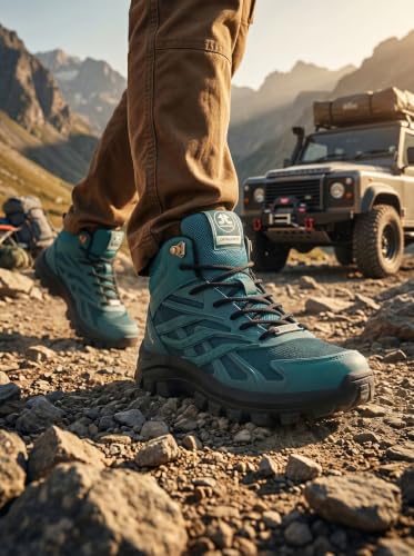 Image of OFF LIMITS Raftar Outdoor Boots for Men with KPU and Synthetic Upper, Moulded Insock and Durable TPR Sole, Lace-Up High-Top Boots for Travel, Exploration and Outdoor Activities