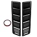 AUTOBABA Universal Car Hood Air Vents, Louver Scoop Cover Air Flow Intake Trim Cover, Bonnet Vent Hood 2Pcs (Carbon Fiber)