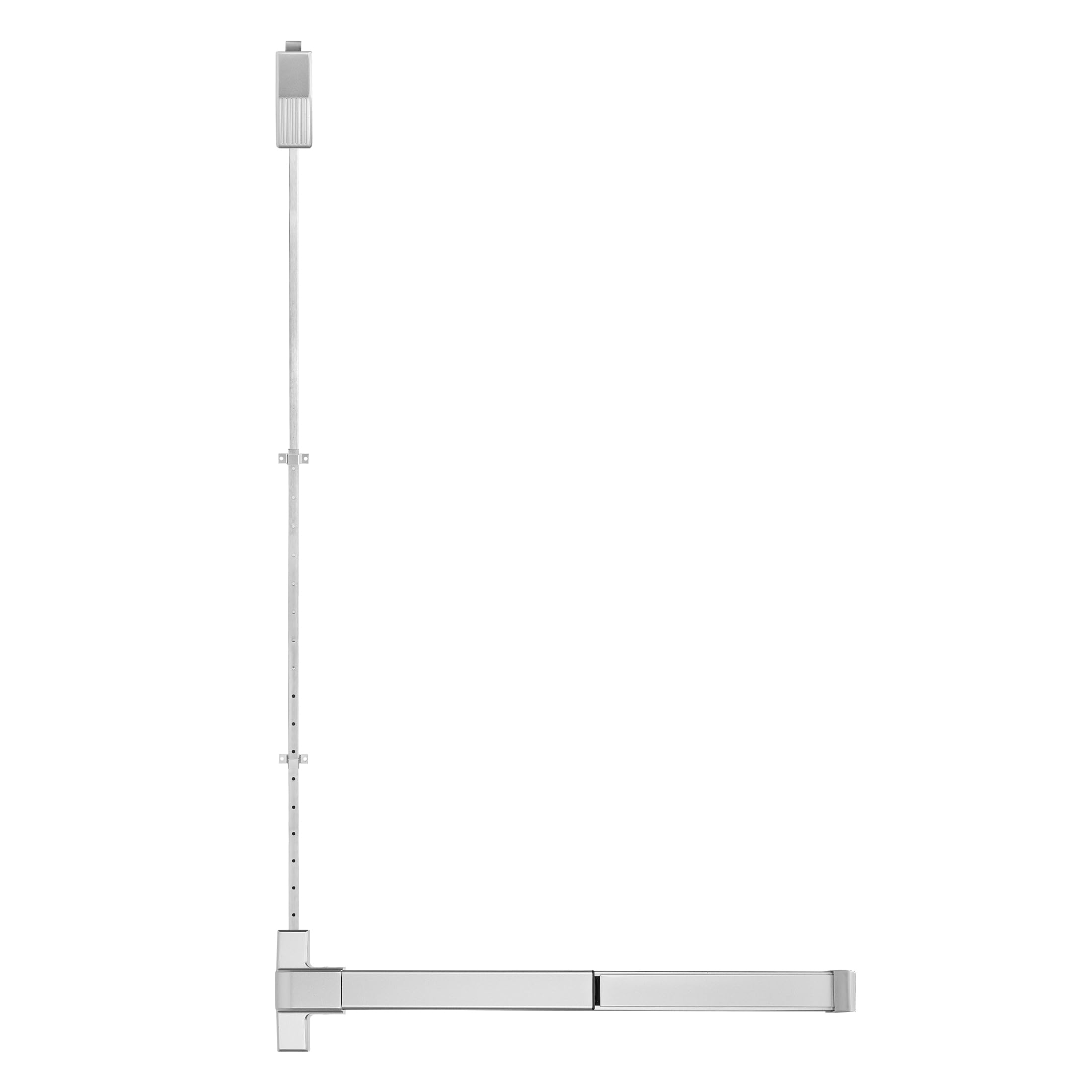 BEAMNOVA Barra de empuje para puerta comercial, dispositivo de salida de pánico, accesorios de emergencia, placa de golpe de rodillo de puerta, piezas de metal, varilla vertical, metálico