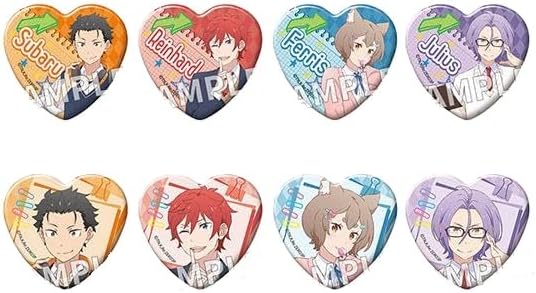 Re：ゼロから始める異世界生活 トレーディングハート缶バッジ 異世界