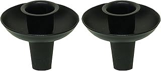 CWI Gifts G12356 2.75" Black Wine Bottle Taper Holder, 1 Count (Pack of 2)