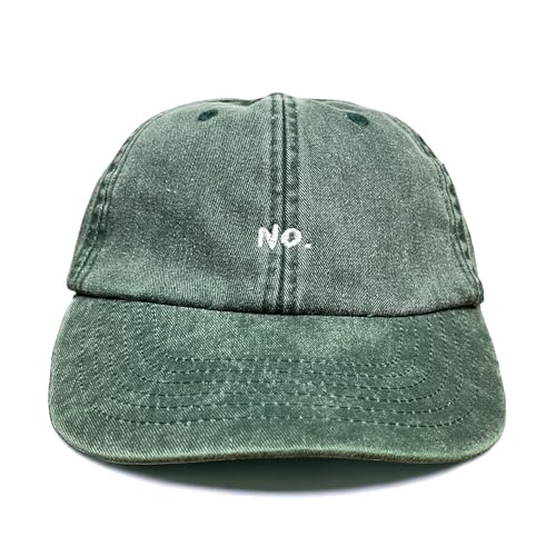 Vivian Flytrap Unisexo No Gorra de Béisbol Lavada y Bordada - Bottle Green