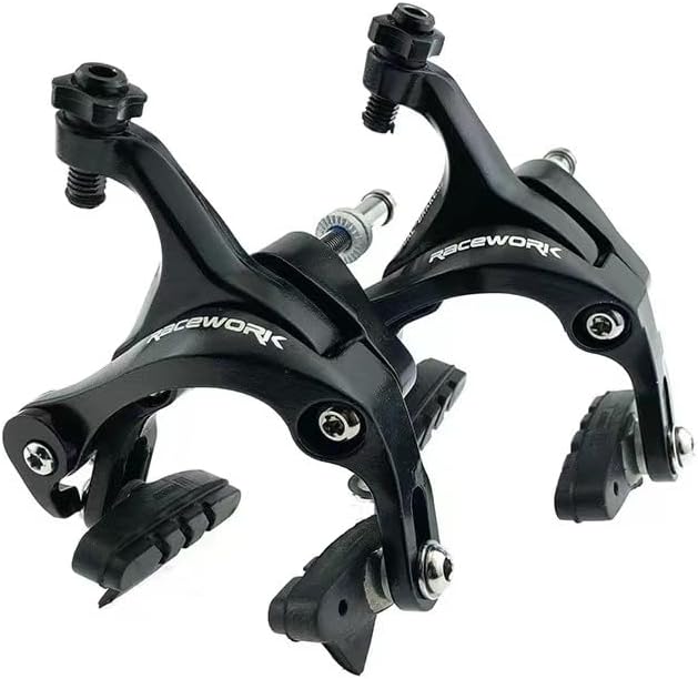 double pivot road bike brakes - aluminum side pull caliper set for front and rear,rim brakes for 700x28c tires, compatible with standard bike brakes specifications