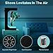 UVEHAS Levitating Shoe Display Stand, Floating Sneaker Stand with Remote 16 Colors LED Light Rotating Magnetic Levitation Shoe Rack for Home Decor Store Advertising Exhibition Shoes Collectors